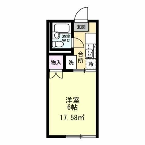 横浜市保土ケ谷区常盤台のアパートの間取り