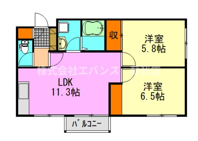 【間取り】 | サンウイング稲荷町