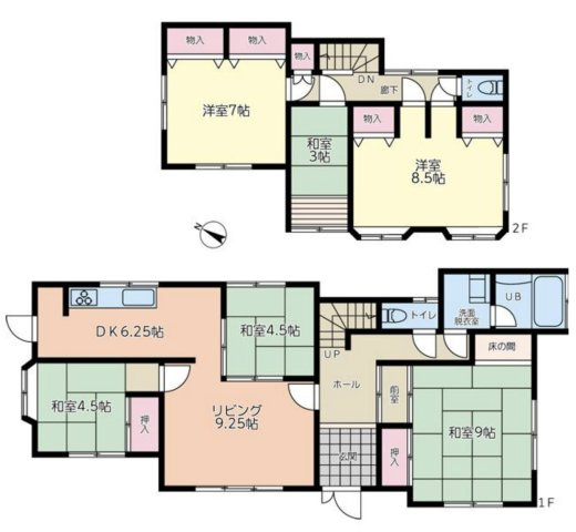 【間取り】 | 南埼玉郡宮代町和戸　中古戸建
