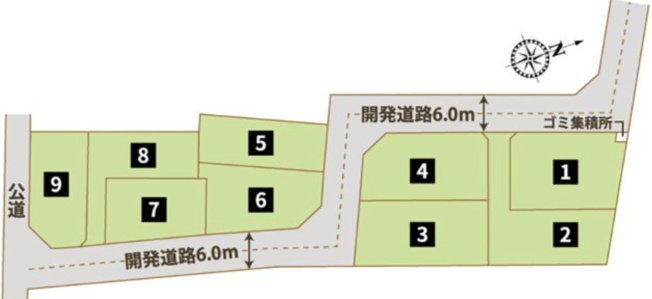 【区画図】 | 久喜市菖蒲町菖蒲　新築戸建　全9棟　9号棟 | 9号棟