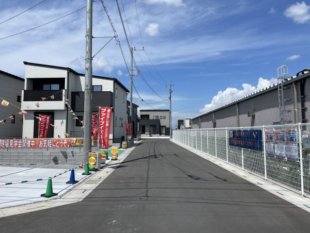 【前面道路含む現地写真】 | 久喜市菖蒲町菖蒲　新築戸建　全9棟　9号棟