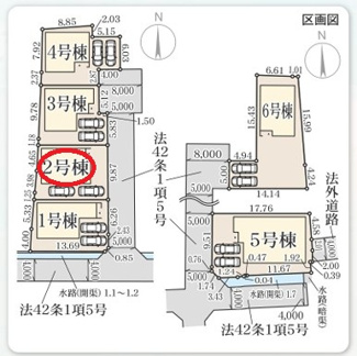 【区画図】 | リーブルガーデン大和郡山野垣内町５期 | 区画図