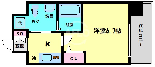 レジディア谷町の間取り|レジディア谷町　間取り