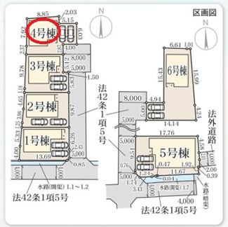 【区画図】 | リーブルガーデン大和郡山野垣内町５期 | 区画図