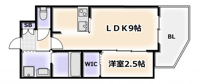【間取り】 | アドバンス難波ラシュレ