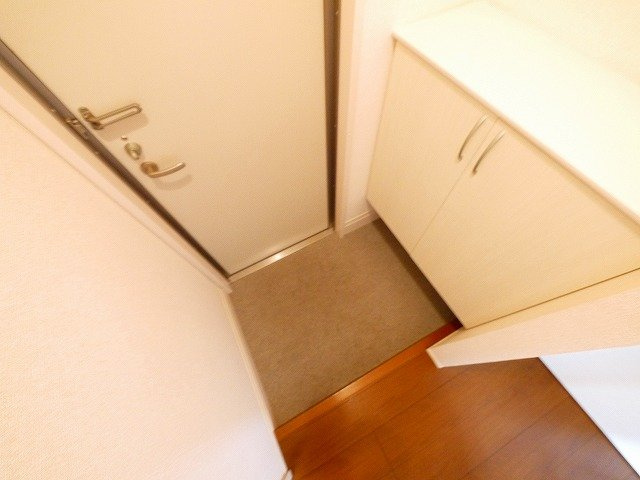 リザイア　Ａ棟の玄関|ゆったりとした玄関です