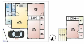 【間取り】 | ＮＣ生実町戸建