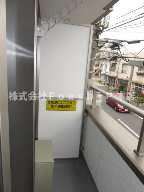Glanz赤塚のバルコニー