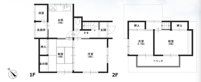 【間取り】 | 久喜市野久喜　中古戸建