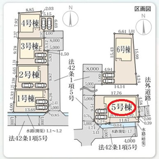 【区画図】 | リーブルガーデン大和郡山野垣内町５期 | 区画図