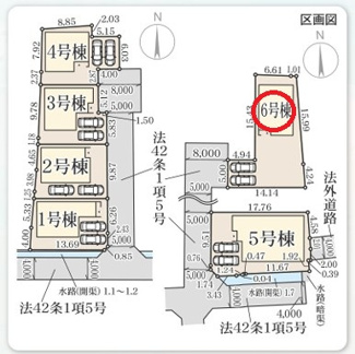 【区画図】 | リーブルガーデン大和郡山野垣内町５期 | 区画図