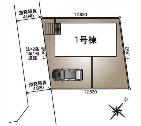 【区画図】 | 杉戸町下高野第24　新築戸建　全1棟　1号棟