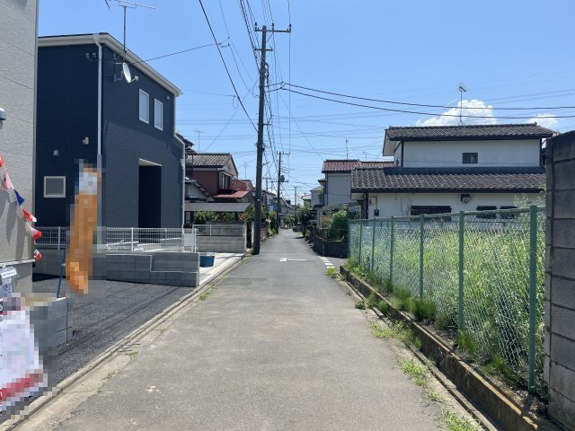【前面道路含む現地写真】 | 杉戸町下高野第24　新築戸建　全1棟　1号棟