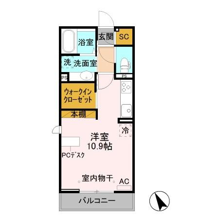 【間取り】 | クレセントコート Ⅱ