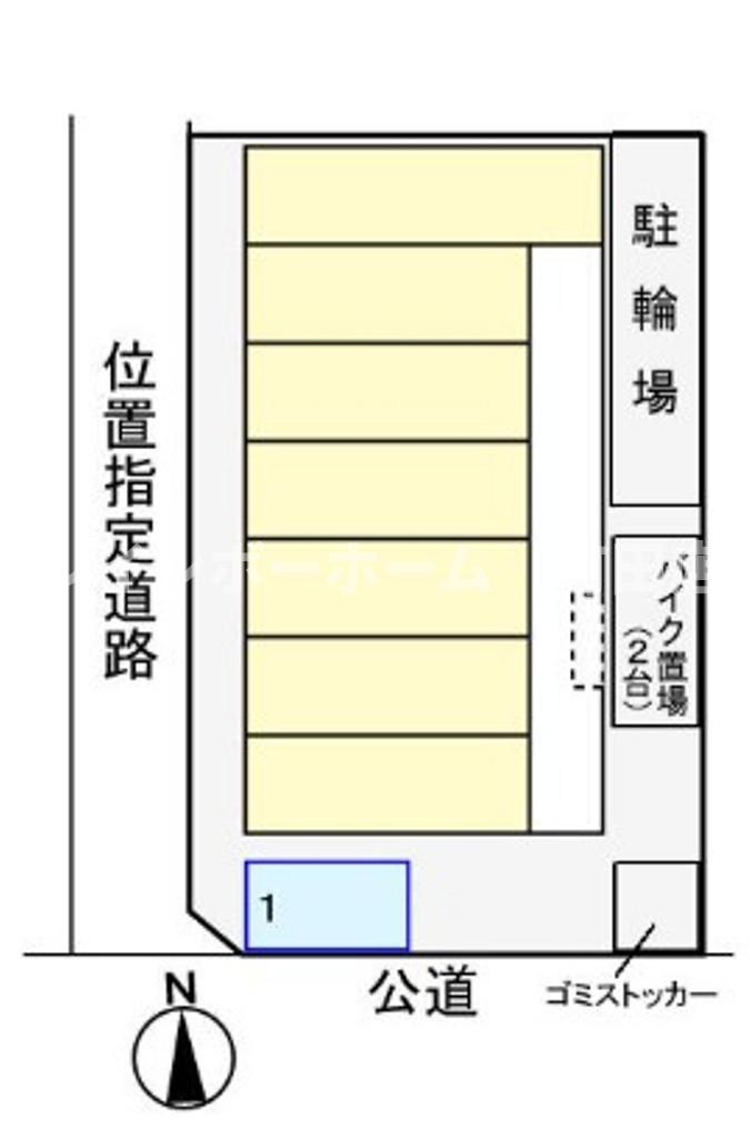 ベル　エミール※初期費用分割あと払いサービス利用可能物件の区画図