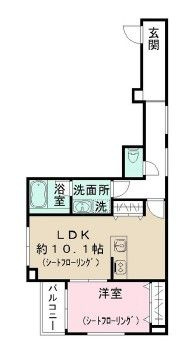 ミュール　ノワールの間取り|間取りです。