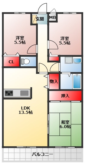 【間取り】 | カルム長堀