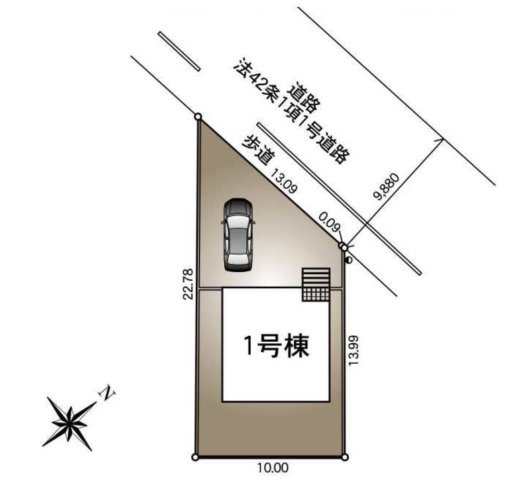 【区画図】 | 杉戸町清地第18　クレイドルガーデン　新築戸建　全1棟　1号棟
