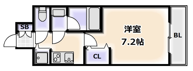 【間取り】 | アドバンス難波南シャルム