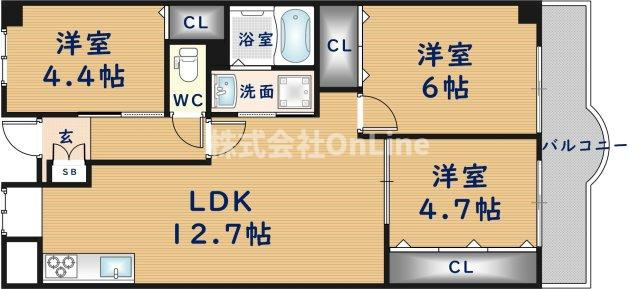 【間取り】 | ルミエール八尾