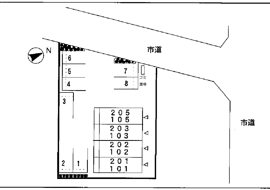 サンパティークの区画図