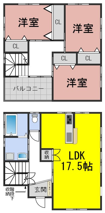 ６７３１８　郡上市大和町剣中古戸建の間取り