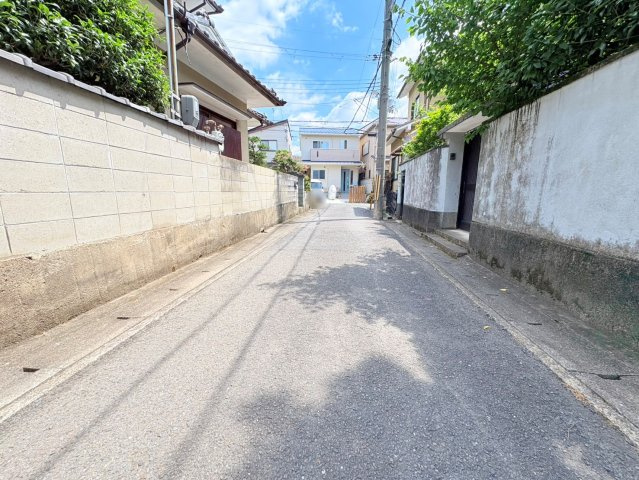 太秦上ノ段町3期2号地の前面道路含む現地写真
