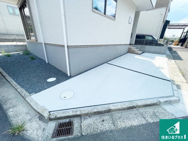 ♦柏原市玉手町　第1期　新築一戸建ての駐車場|駐車スペース！散水栓があるので、こまめに愛車を洗えます！