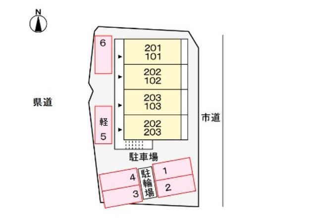 グリーンハイツ肥田の区画図