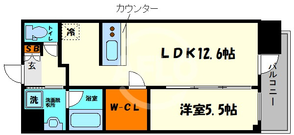 プレサンス心斎橋ニストの間取り|プレサンス心斎橋ニスト　間取り