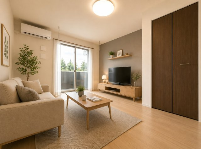 菊池郡菊陽町花立２丁目のアパートの居間・リビング|※写真はイメージです。現況優先。