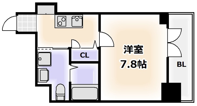 【間取り】 | エグゼ難波南Ⅵ