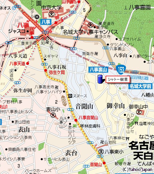 シャトー樹里の地図