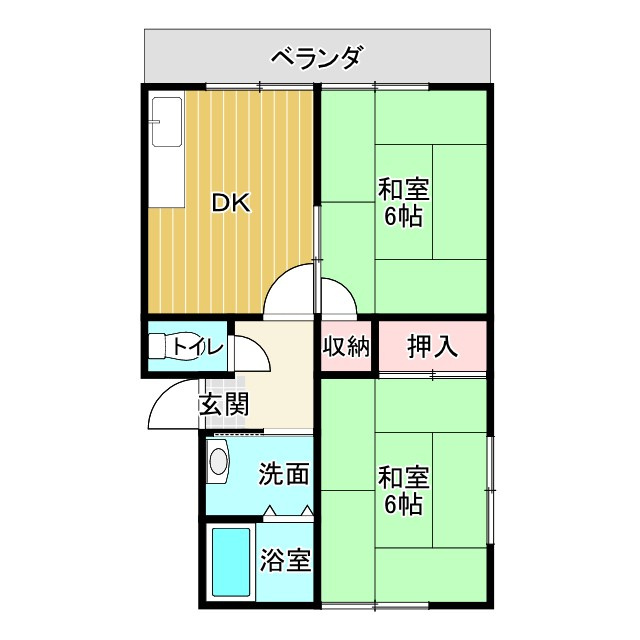 ドミールあざみの間取り