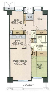 【間取り】 | 小松川五番館 | 間取りです。