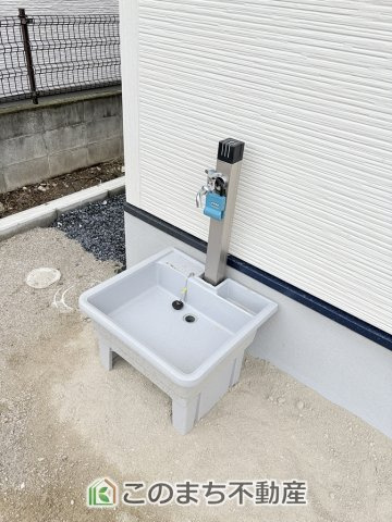 いろどりアイタウン矢板市鹿島町の設備|外水栓はアウトドアやガーデニング、車のお手入れにも活躍します。