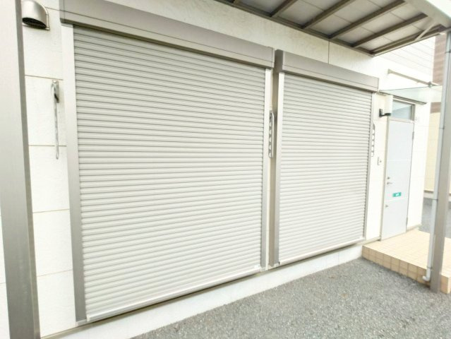 グランジュテ（カシマ）のセキュリティ|シャッター雨戸付き