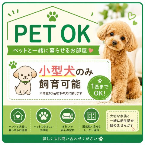グランジュテ（カシマ）のその他|小型犬のみペット可です♪