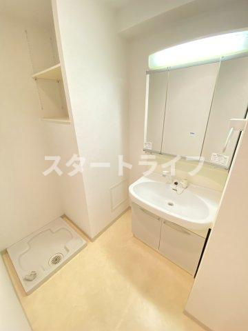 大阪市東淀川区東中島４丁目の賃貸マンションの洗面所