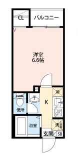 荒川区東日暮里２丁目のアパートの間取り