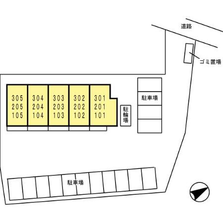 セジュール恩田　　刈谷市の賃貸ならクラスホーム刈谷店の区画図
