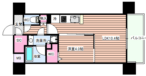 【間取り】 | アーバネックス東梅田