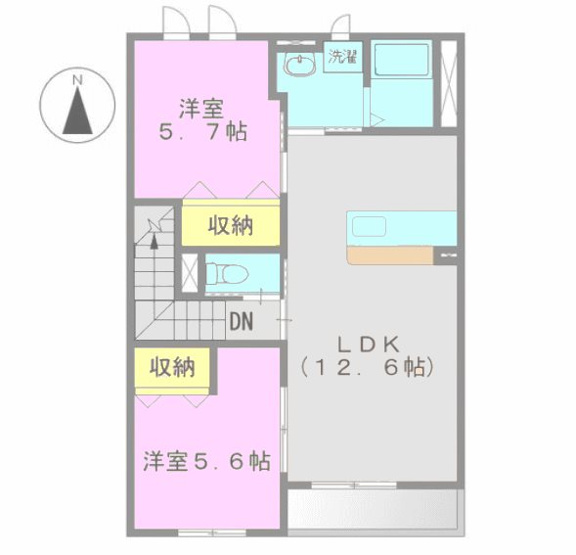 【間取り】 | ルミナスハイム346