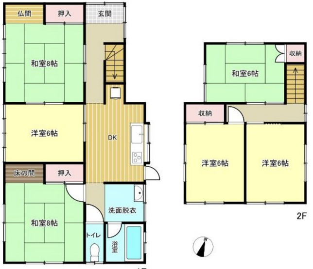 【間取り】 | 幸手市北3丁目　中古戸建