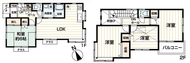 【間取り】 | 幸手市東3丁目　中古戸建