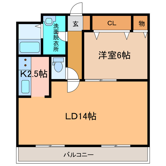 メゾン陸奥の間取り