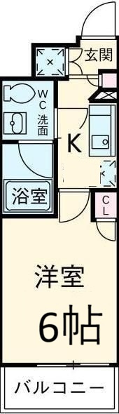 グラントゥルース練馬Ⅲの間取り|間取りです。