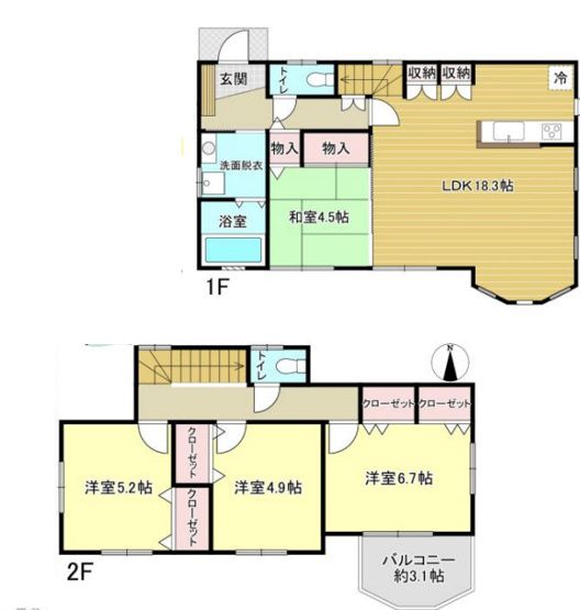 【間取り】 | 幸手市大字千塚　中古戸建