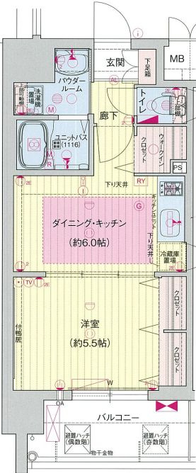 プレサンス梅田東アルファの間取り