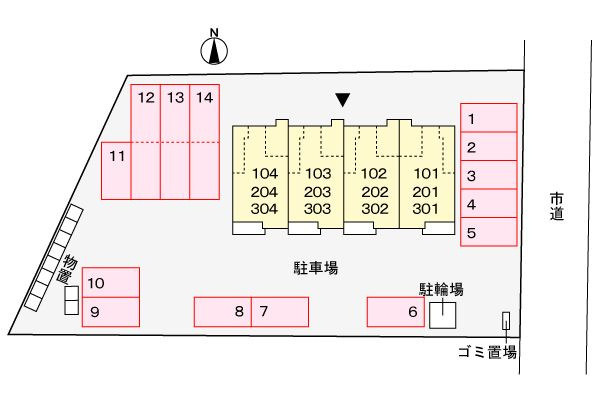 フォレストの駐車場